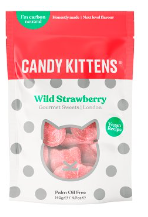 Candy Kittens Wild Strawberry Gourmet Sweets 140g BBD 29/6/24-UK Goodies