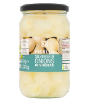 Co-op Pickled Silverskin Onions in Vinegar-UK Goodies