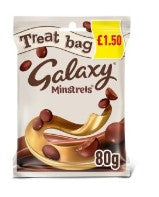 Galaxy Minstrels Treat Bag 80g BBD 5/7/26-UK Goodies