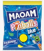 MAOAM Pinballs Blue Raspberry 140g-UK Goodies