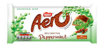 Nestle Aero Peppermint Chocolate Sharing Block 90g BBD 31/8/24-UK Goodies