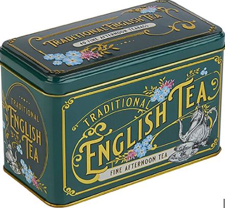 New English Teas - Vintage Victorian Tea Tin BBD 31/1/24-UK Goodies