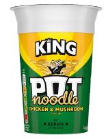 Pot Noodle King Size Chicken & Mushroom 114g BBD 30/4/24-UK Goodies