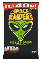 Space Raiders Pickled Onion 25g BBD 4/5/24-UK Goodies
