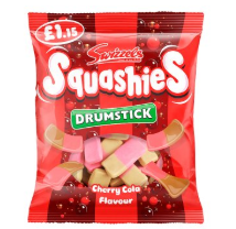 Swizzels Drumstick Squashies Cherry Cola Flavour 120g-UK Goodies