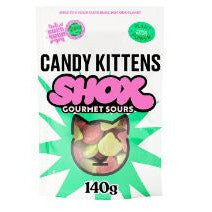 Candy Kittens Shox Gourmet Sours 140g-UK Goodies