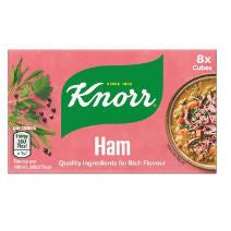 Knorr Ham Stock Cubes 8 x 10g BBD 31/7/26-UK Goodies