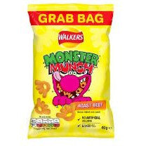 Monster Munch Roast Beef 40g BBD 4/10/25-UK Goodies
