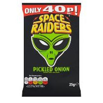Space Raiders Pickled Onion 25g BBD 20/9/25-UK Goodies