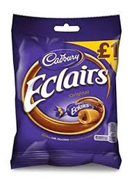 Cadbury Eclairs 130g BBD 6/10/24-UK Goodies