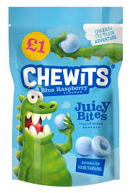 Chewits Blue Raspberry Juicy Bites-UK Goodies