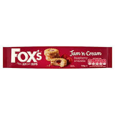Fox's Jam 'n Cream 150g BBD 7/9/24-UK Goodies