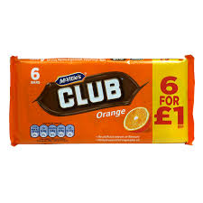 Jacob's Club Orange 6 pack BBD 13/4/24-UK Goodies