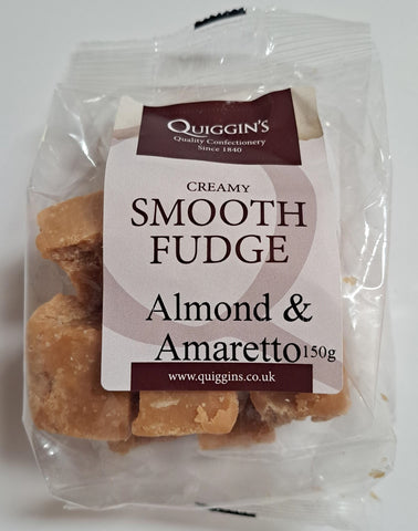 Quiggin's Creamy Smooth Fudge Almond & Amaretto 150g-UK Goodies