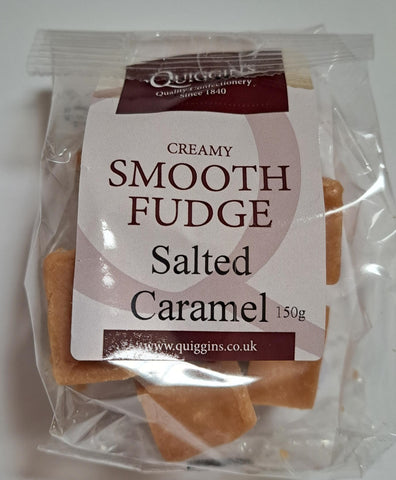 Quiggin's Creamy Smooth Fudge Salted Caramel 150g-UK Goodies