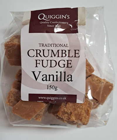 Quiggin's Traditional Crumble Fudge Vanilla150g-UK Goodies