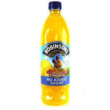 Robinsons Orange & Pineapple No Added Sugar Double Strenth - 750ml BBD 31/7/25-UK Goodies