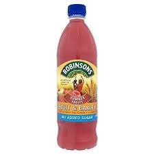 Robinsons Summer Fruits Fruit & Barley No Added Sugar-UK Goodies