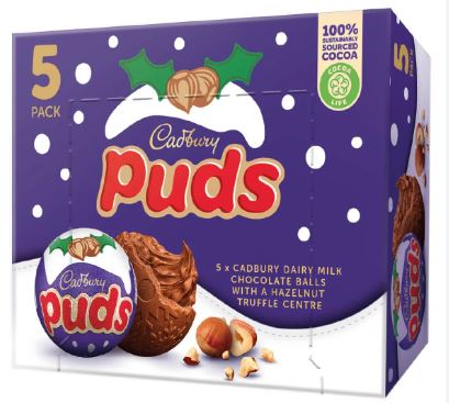 Cadbury Xmas Puds 5 Pack-UK Goodies