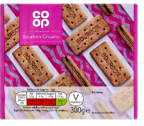 Co Op Bourbon Creams 300g BBD 25/5/24-UK Goodies