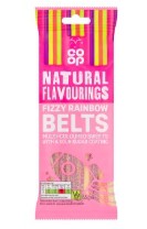 Co-op Fizzy Rainbow Belts 65g-UK Goodies