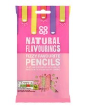 Co-op Fizzy Favourite Pencils 160g-UK Goodies