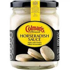 Colman's Horseradish Sauce 136g BBD 31/8/24-UK Goodies