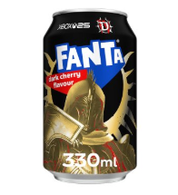 Fanta Dark Cherry 330ml-UK Goodies