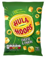 Hula Hoops Cheese and Onion 34g-UK Goodies
