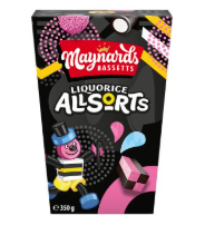 Maynards Bassetts Liquorice Allsorts Carton 350g-UK Goodies
