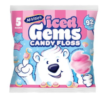 McVities Iced Gems Candy Floss Flavour 5 pack-UK Goodies