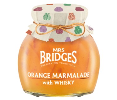 Mrs Bridges Orange Marmalade with Whisky 340g-UK Goodies