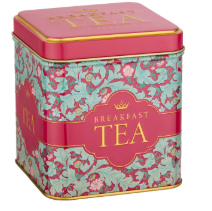 New English Teas - Pink Leaves Design - Breakfast Tea-UK Goodies