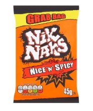 Nik Naks Nice 'N' Spicy Grab Bag 45g BBD 16/11/25-UK Goodies