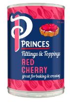 Princes Fillings & Toppings Red Cherry 410g-UK Goodies