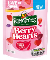 Rowntrees Berry Hearts 115g-UK Goodies