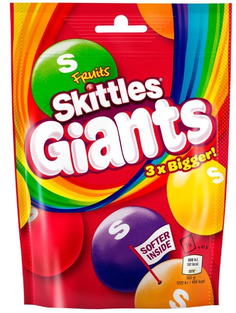 Skittles Fruits Giants 137g-UK Goodies