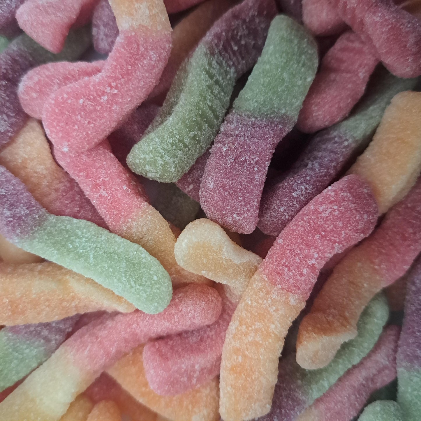 Sour Neon Worms 100g-UK Goodies