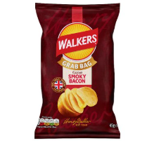 Walkers Smoky Bacon Grab Bag 45g BBD 7/2/26-UK Goodies