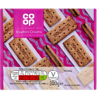 Co Op Bourbon Creams 300g BBD 7/6/25-UK Goodies