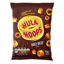 Hula Hoops BBQ Beef 34g BBD 4/10/25-UK Goodies