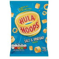 Hula Hoops Salt & Vinegar 34g BBD 10/5/25-UK Goodies