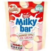 Nestle Milkybar Raspberry Ripple Ice Cream 86g 30/5/25-UK Goodies