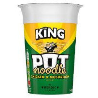 Pot Noodle King Size Chicken & Mushroom 114g BBD 30/4/25-UK Goodies