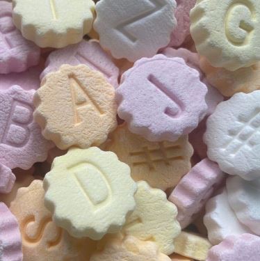 ABC Candy Flower Letters 70g-UK Goodies