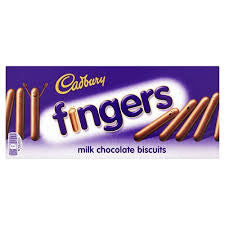 Cadbury Milk Chocolate Fingers 114g BBD 6/9/25-UK Goodies