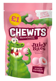 Chewits Strawberry Juicy Bites-UK Goodies