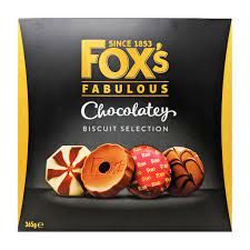 Fox's Fabulously Chocolatey Biscuit Assortment Carton 365g-UK Goodies
