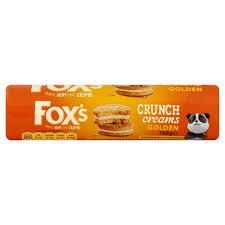 Fox's Golden Crunch Creams 200g BBD 27/1/24-UK Goodies