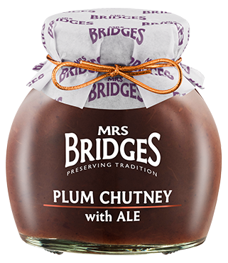 Mrs Bridges Plum Chutney with Ale 285g-UK Goodies